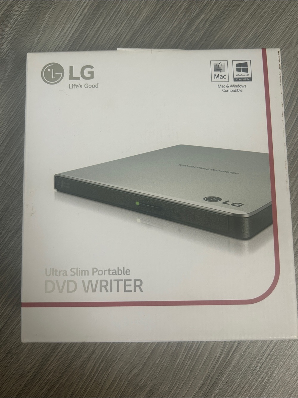 LG Ultra Slim Portable DVD Writer, model GP65NS60